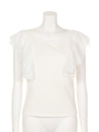 【Auntie Rosa】レースノースリTOPS/WHT
