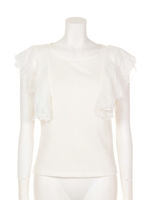 【Auntie Rosa】レースノースリTOPS/WHT