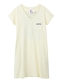 【X-girlxODDJOB】S/S V-NECK DRESS/イエロー