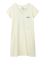 【X-girlxODDJOB】S/S V-NECK DRESS/イエロー