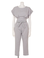 【chille anap】ストライプトップス×パンツ SET/BEG