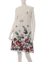 オリジナルパネル柄ワンピース/ブラウン