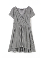 カシュクールチュニック/ブラック(013)