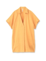 ダスティリネンクロスシャツ/マスタード(033)