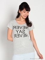 ロゴT(NEVER SAY NEVER)/グレー