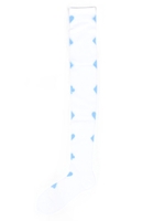 TRUMP ニーハイ/ベージュ×ブラック