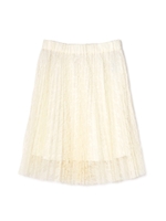 《EDIT COLOGNE》レースプリーツスカート/ホワイト(031)