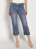 デニムクロップトベイカーパンツ/デニム（ライト）