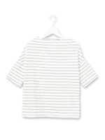 ポンチ地半袖プルオーバー/オフホワイト(003)