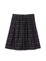 リングボーダースカート/ベージュ(041)