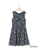 総柄プリントワンピース(アリス)/ダークグリーン(823)