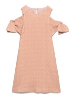 袖リボンAラインワンピ/ORG