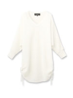 サイドリボンドルマンニットプルオーバー/ホワイト(001)