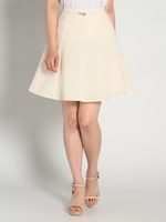 フラワーモチーフ48丈フレアSK 1/サックス