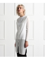 Wリブニットカーディガン/ホワイト(001)