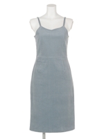 【Aunt Marie's】コーディロイサロペワンピース/LBLU