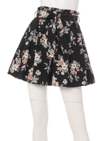 ボタニカルブーケ花スカートパンツ/アイボリー