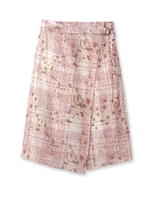 インドペイズリーチェックスカート/ネイビー(193)