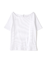 ベーシックオフショルダーカットソー/ホワイト(030)