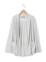 バックベルトノーボタンカーディガン/ライトグレー(011)