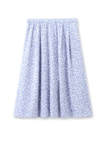 幾何学柄フレアスカート/ライトパープル(181)