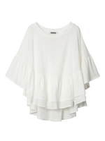 RUFFLE TOP/ブルー