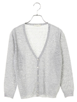 Vネックカーディガン/オフホワイト