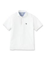 [TALL&LARGEサイズ]鹿の子ポロシャツ/ホワイト(001)