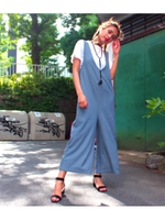 【ANAP】デニムルーズサロペット/BL