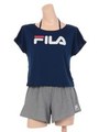 【FILA】ロゴショートTシャツ付4点セット/ネイビー