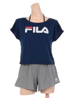 【FILA】ロゴショートTシャツ付4点セット/ネイビー
