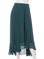 ランダムヘムスカート(ピーコック/レンガ)/ピーコック