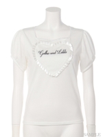 AU HeartタックTOPS/ピンク