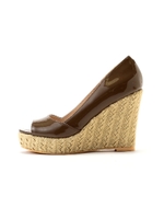 《EDIT COLOGNE》オープンジュートウェッジサンダル/ブラウン(050)
