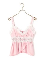 サテンキャミソール/キャメル