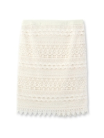 スカラレースタイトスカート/ブラウン系(044)