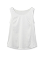 ロイヤルストレッチサテンタンクトップ/ホワイト(001)