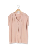 ジョーゼットタックブラウス/ベビーピンク(071)