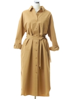 タイプライターロングワンピース/ネイビー