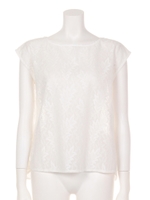 【Aunt Marie's】ツリーボンディングレースブラウス/WHT