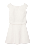 MAアートピケストレッチワンピース/ホワイト(030)