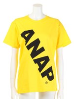 【ANAP】ANAPロゴナナメPRINTTシャツ/PK
