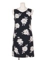 ブッチャ−花柄Aラインワンピース/ネイビー
