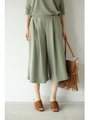 【AZUL by moussy】TRPU裏毛スカーチョ/L/KHA