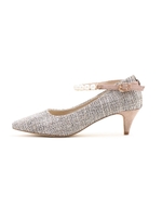 PEARL ANKLET PUMPS/ブラウン(050)