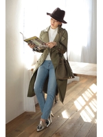 【8/15までWEB限定セール】【AZUL by moussy】ライナー付きロングトレンチコート/KHA