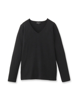 【VERY4月号掲載】Vネックニットプルオーバー/ブラック(019)