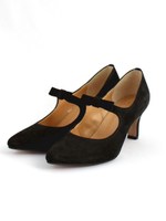 【低反発スポンジ入り】リボンストラップパンプス/ブラック