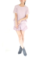 ウールガーゼ    ペプラムトップス/PK