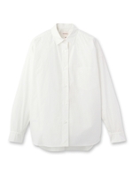 オーバーシルエットコットンシャツ/ホワイト(001)